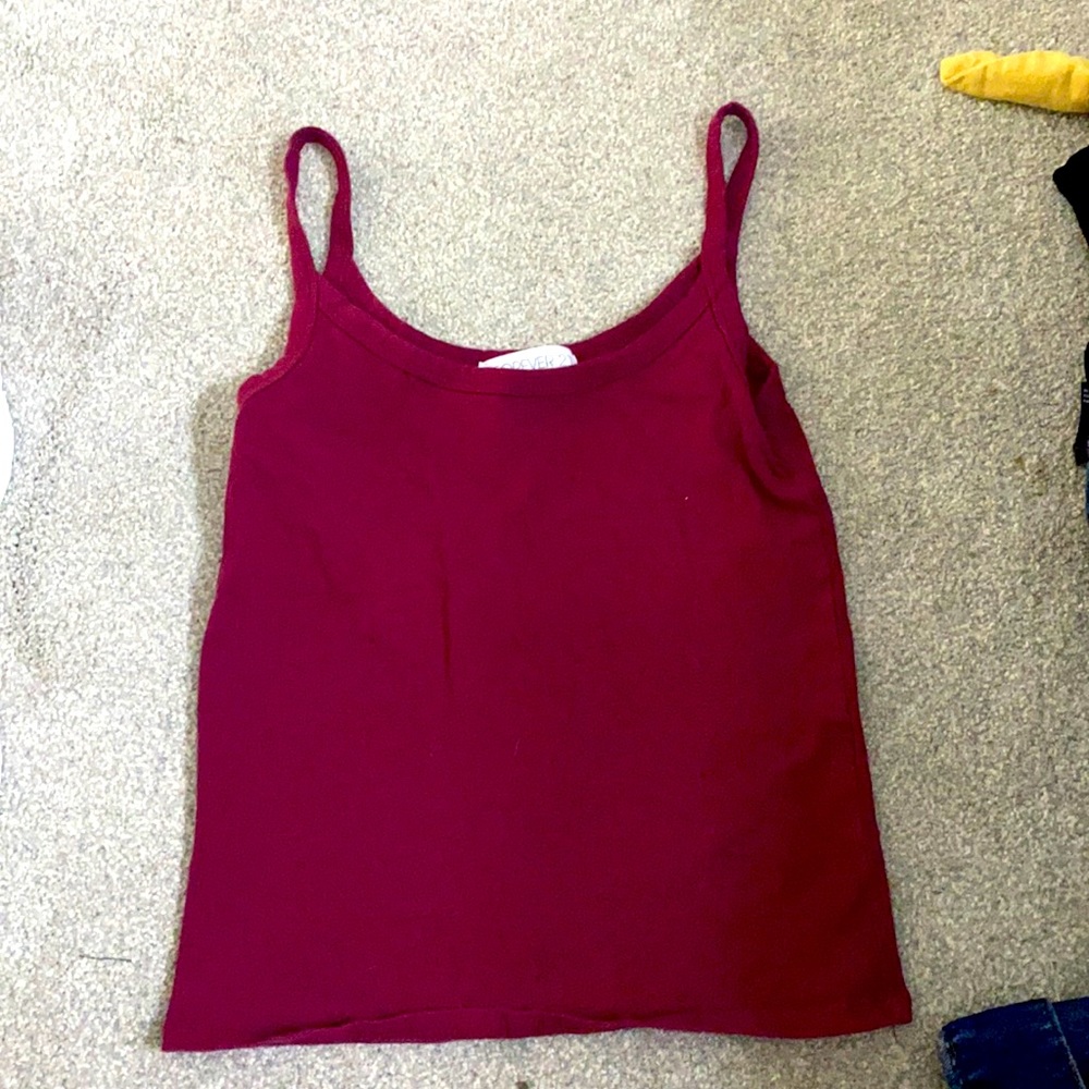 Forever 21 maroon spaghetti strap cami